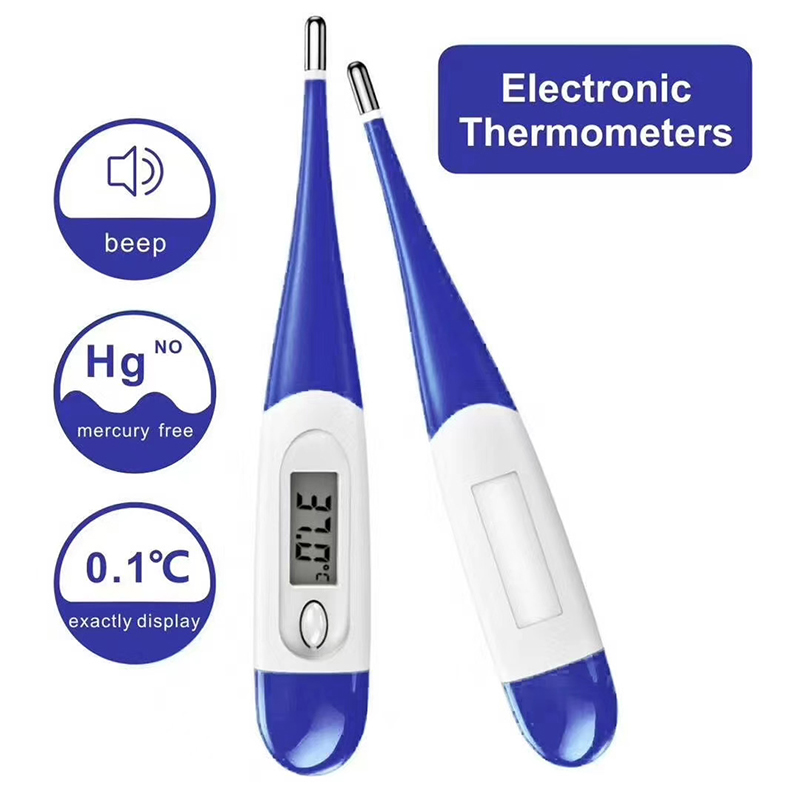 Красочный оральный термометр для взрослых и детей медицинского класса с мягким наконечником