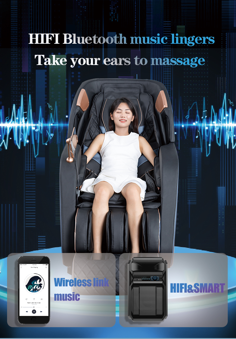 3D SL Track Luxury AI voice Многофункциональное массажное кресло для всего тела с подогревом Шиацу Разминание ног Спа-массажное кресло