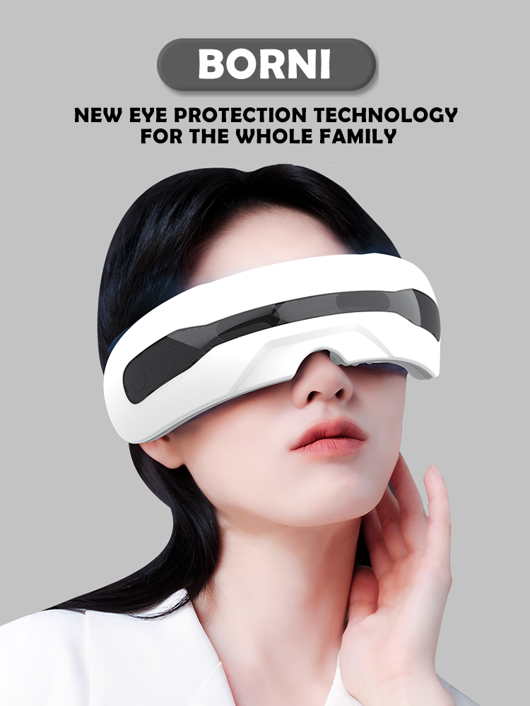 Визуальная интеллектуальная маска для физического массажа глаз, смоделированная маска для массажа глаз с акупунктурной точкой, с музыкальным проигрывателем