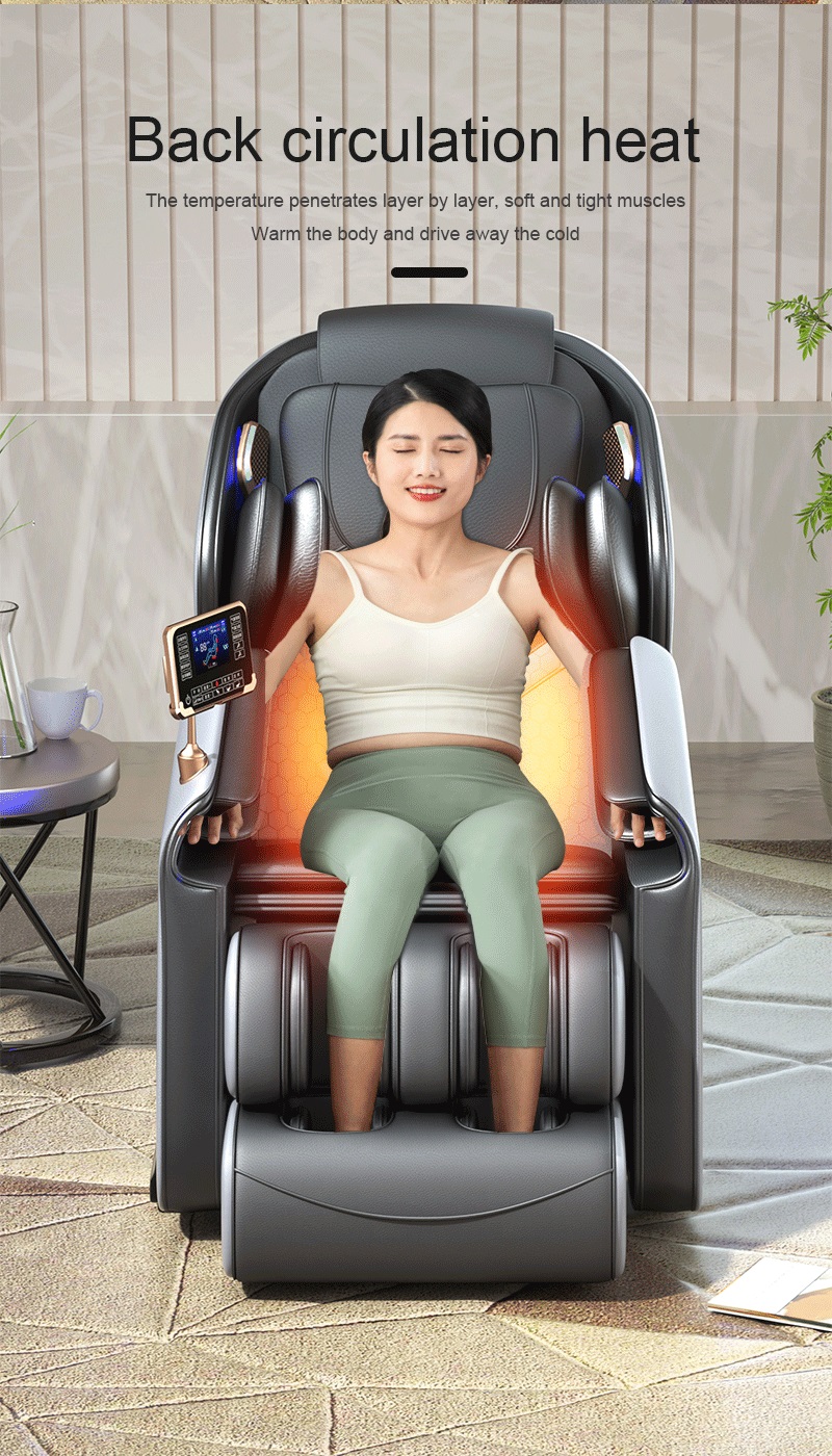 Новый электрический 2D манипулятор SL Track Zero Gravity Массажер для всего тела Кресло с воздушной подушкой Давление Разминание Тепло Расслабляющий массажер Кресло